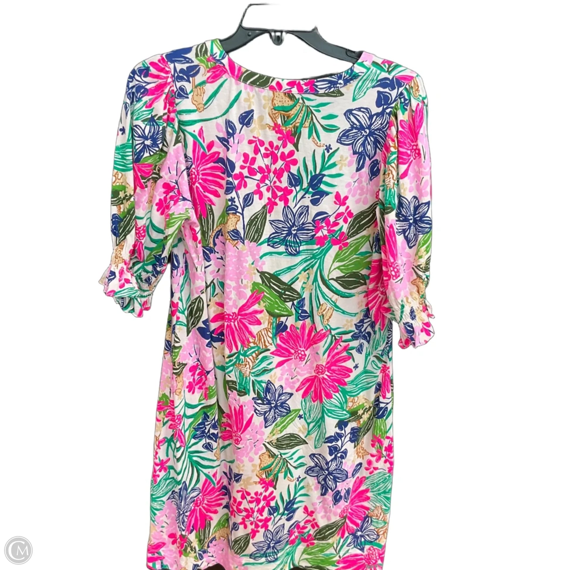 lilly pulitzer dress long sleeve Etta High Tide Navy Flock To The Top maxi cover Women Size XS Lilly Pulitzer