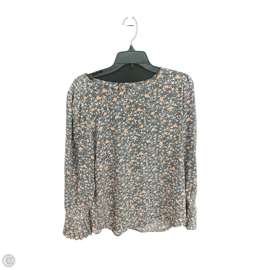 Top Long Sleeve By Loft In Floral Print, Size: L