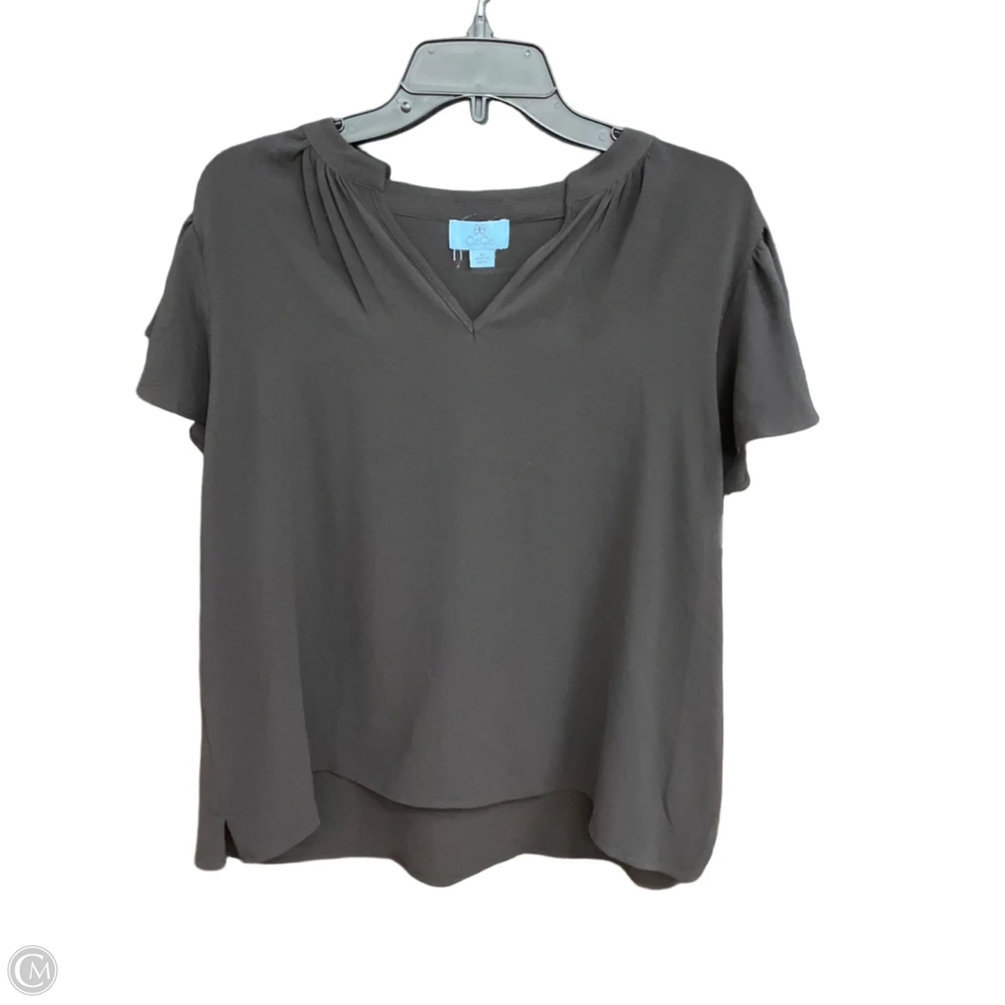 Top Short Sleeve By Cece In Black, Size: Xl