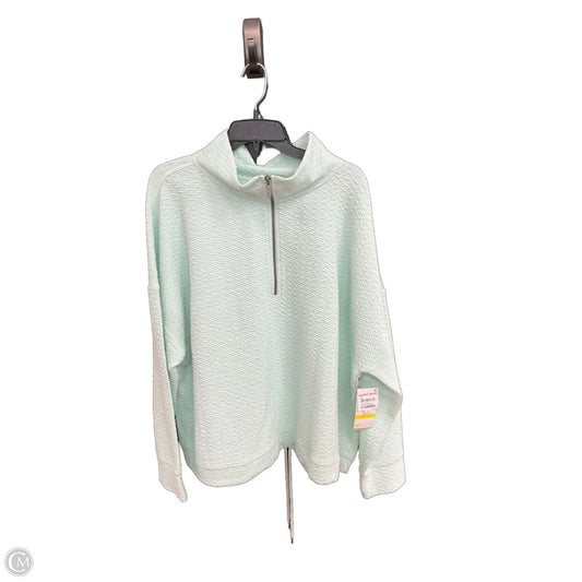 Athletic Sweatshirt Collar By Zella In Green, Size: 3x