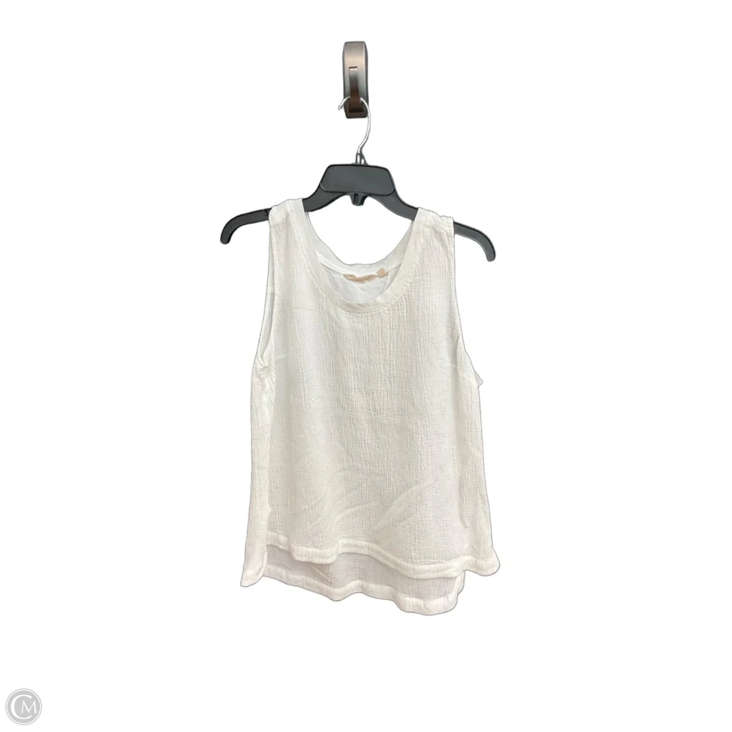 Top Sleeveless By Soft Surroundings In White, Size: L