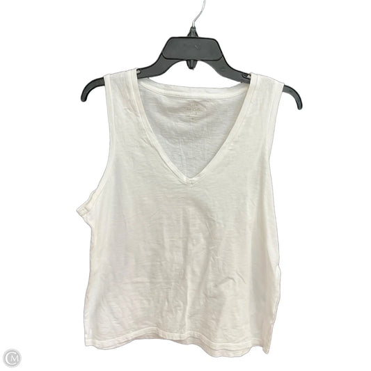 Top Sleeveless By J. Crew In White, Size: M