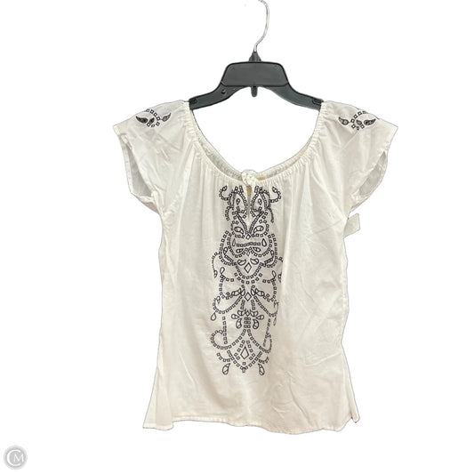 Top Short Sleeve By Michael By Michael Kors In White, Size: M
