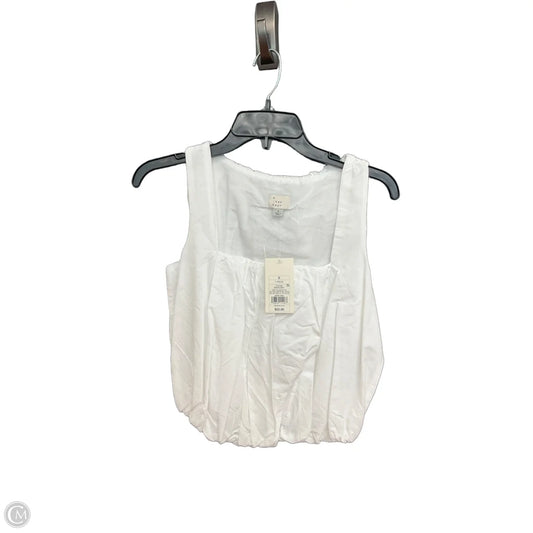 Top Sleeveless By A New Day In White, Size: S