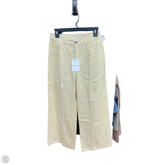 Pants Wide Leg By Entro In Yellow, Size: 4