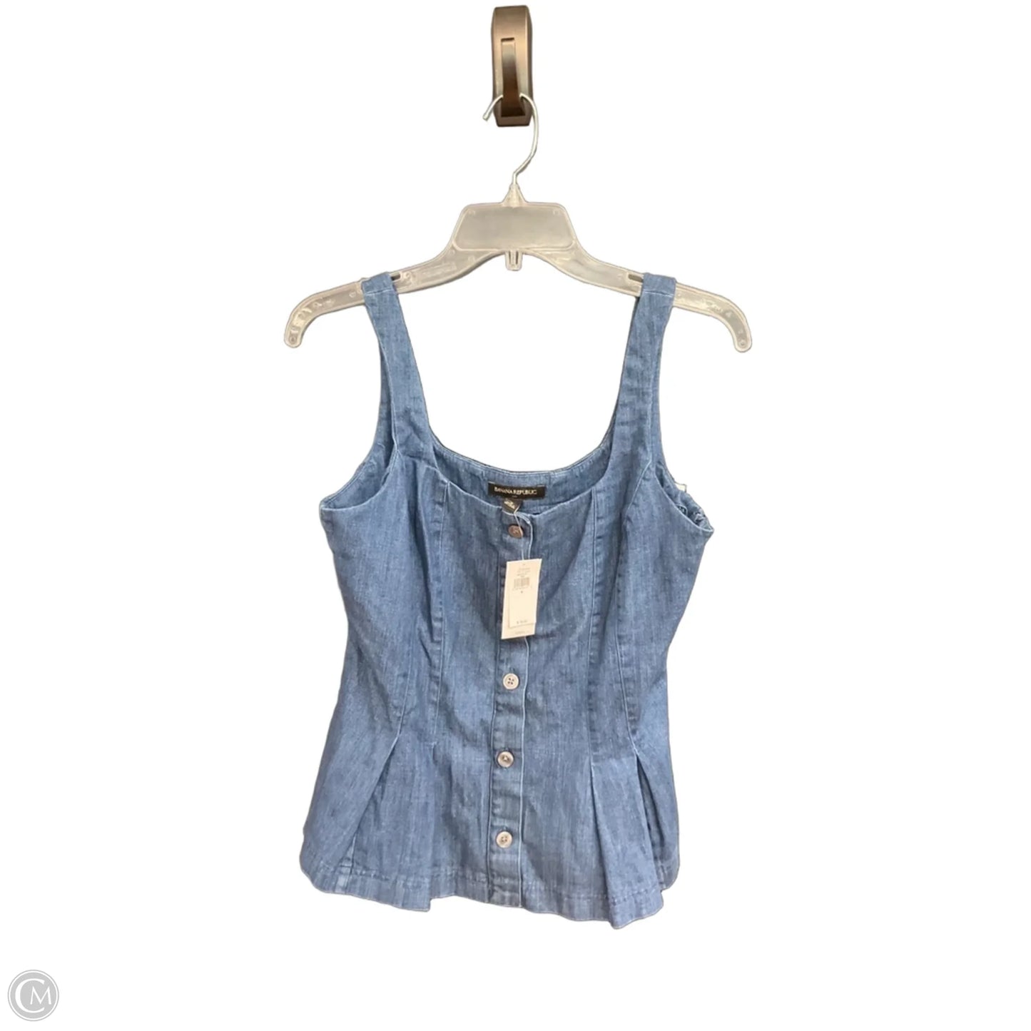 Top Sleeveless By Banana Republic In Blue, Size: S