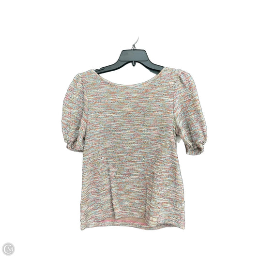 Top Short Sleeve By Loft In Multi-colored, Size: S