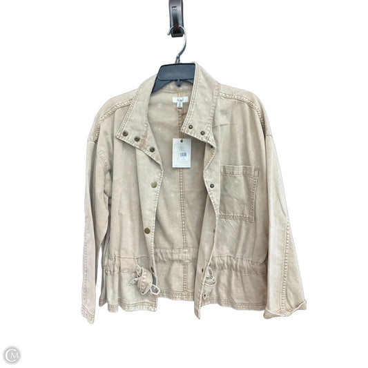 Jacket Denim By Easel In Tan, Size: S