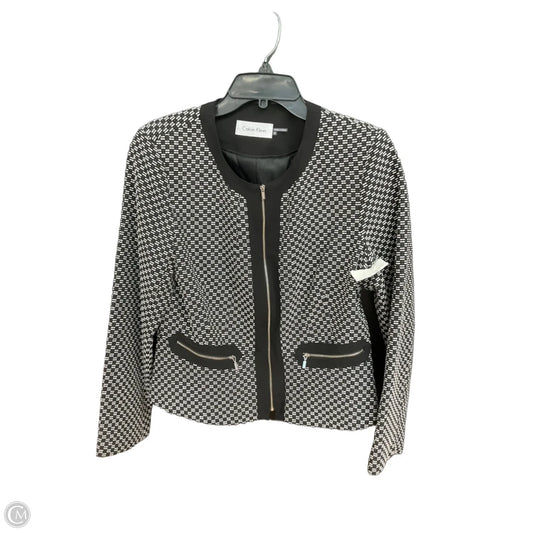 Blazer By Calvin Klein In Black & White, Size: M