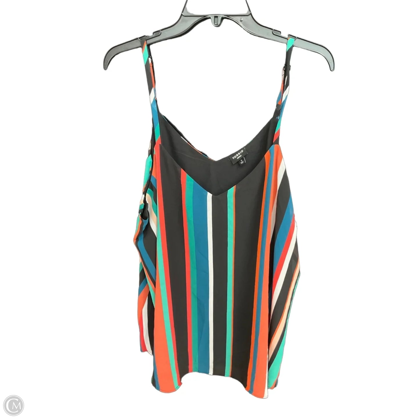 Top Sleeveless By Torrid In Striped Pattern, Size: 3x