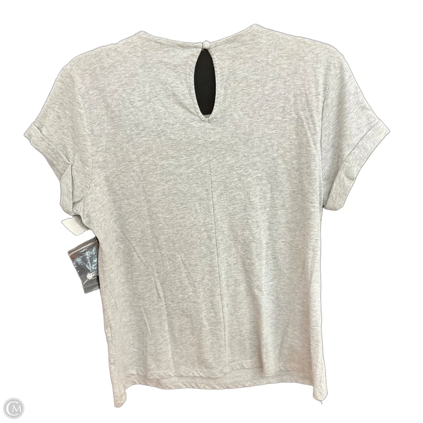 Top Short Sleeve By Inc In Grey, Size: M