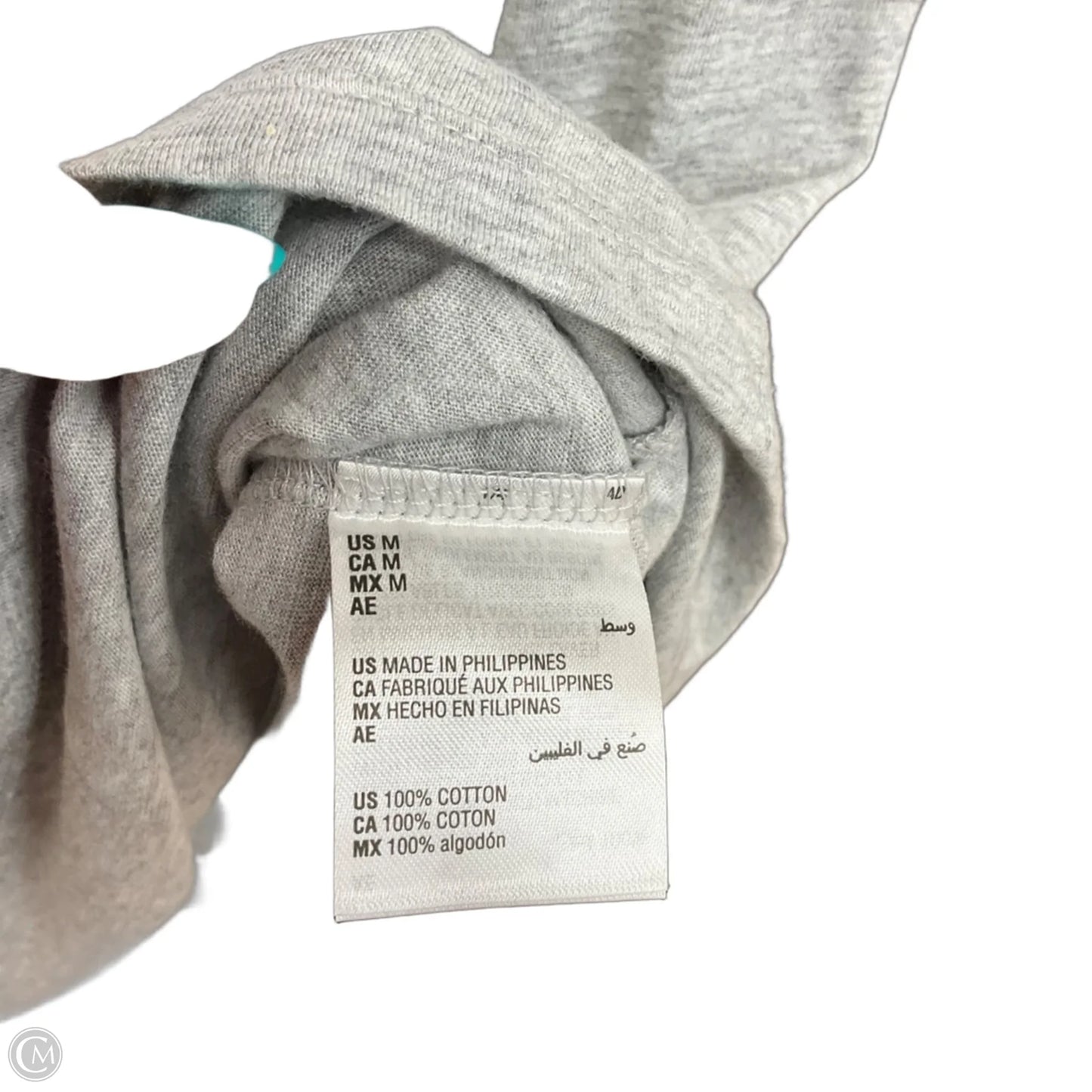 Top Short Sleeve By Inc In Grey, Size: M