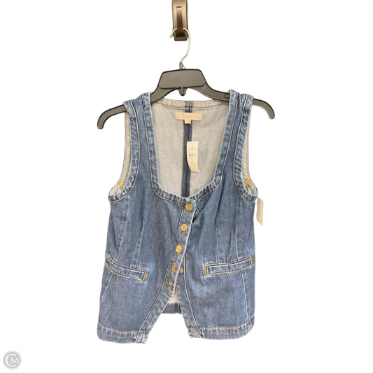 Top Sleeveless By Loft In Blue, Size: S