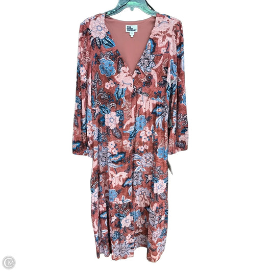 Dress Casual Maxi By Cmb In Floral Print, Size: L