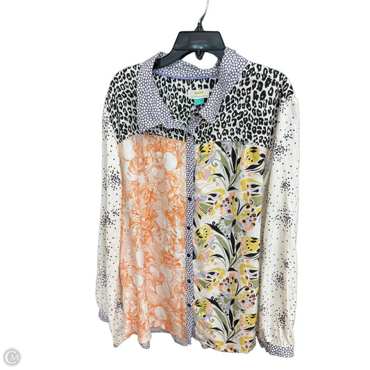 Top Long Sleeve By Maeve In Multi-colored, Size: 3x