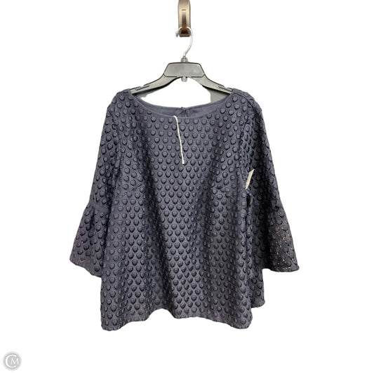 Top Long Sleeve By Talbots In Blue, Size: 3x