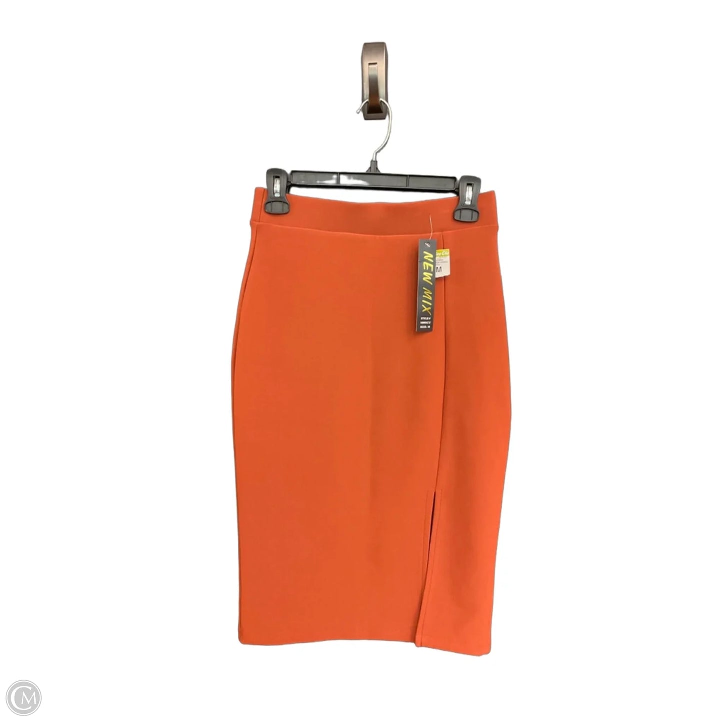 Skirt Midi By New Mix In Orange, Size: 8