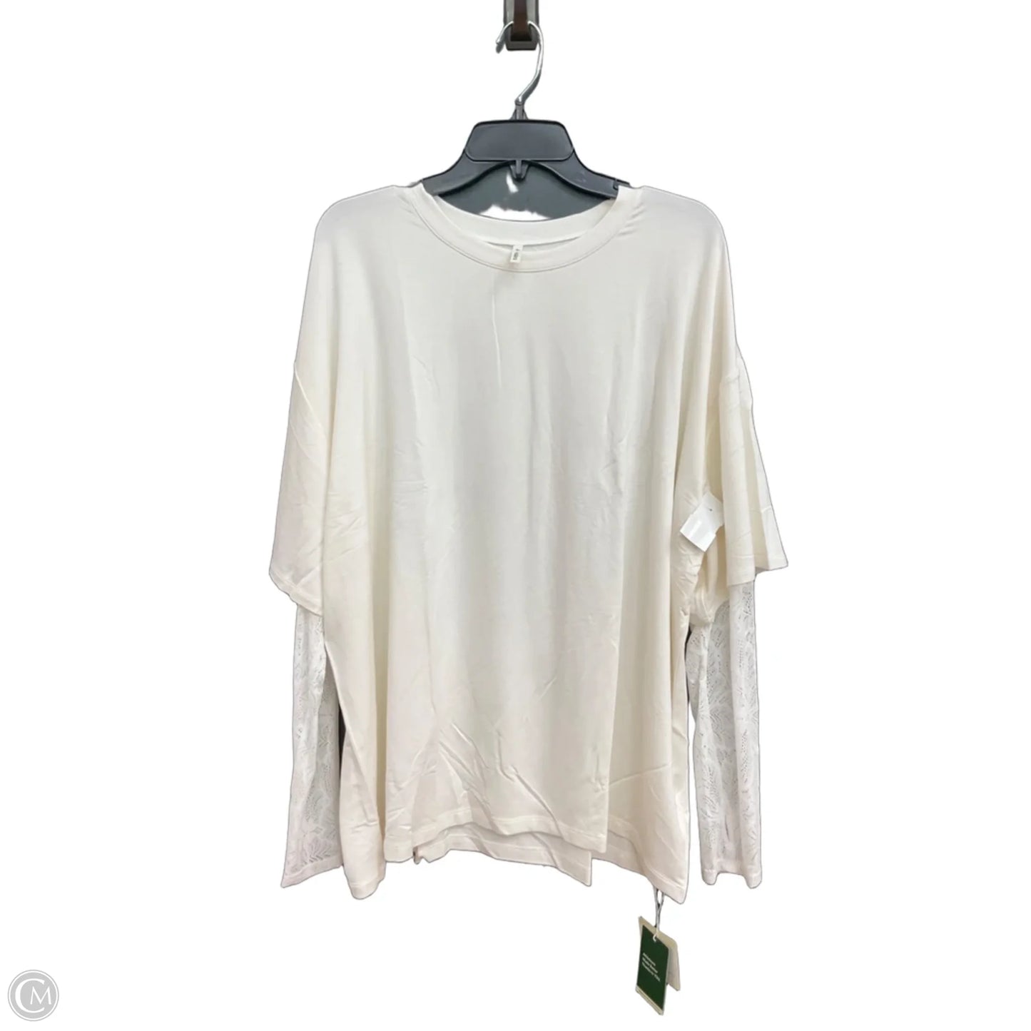 Top Long Sleeve By Halara In White, Size: Xl