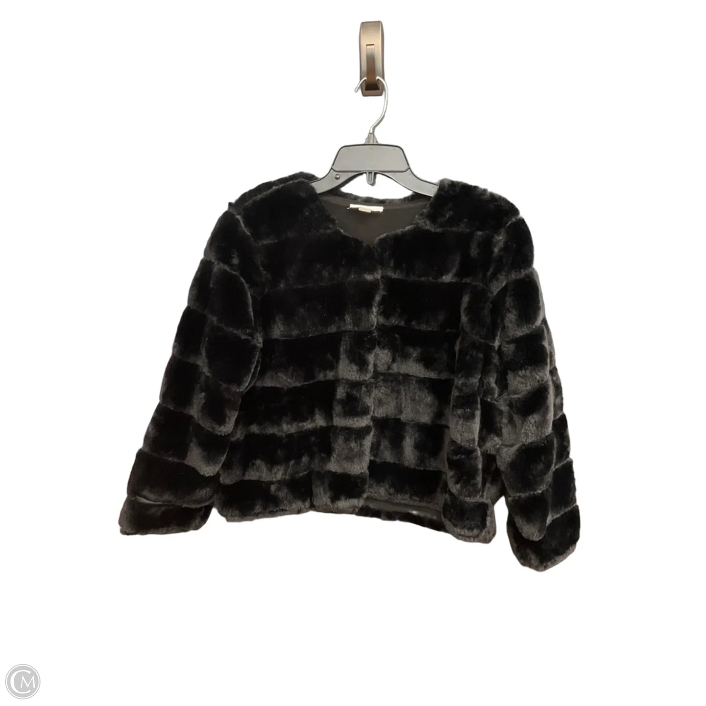Coat Faux Fur & Sherpa By Calvin Klein In Black, Size: Xl