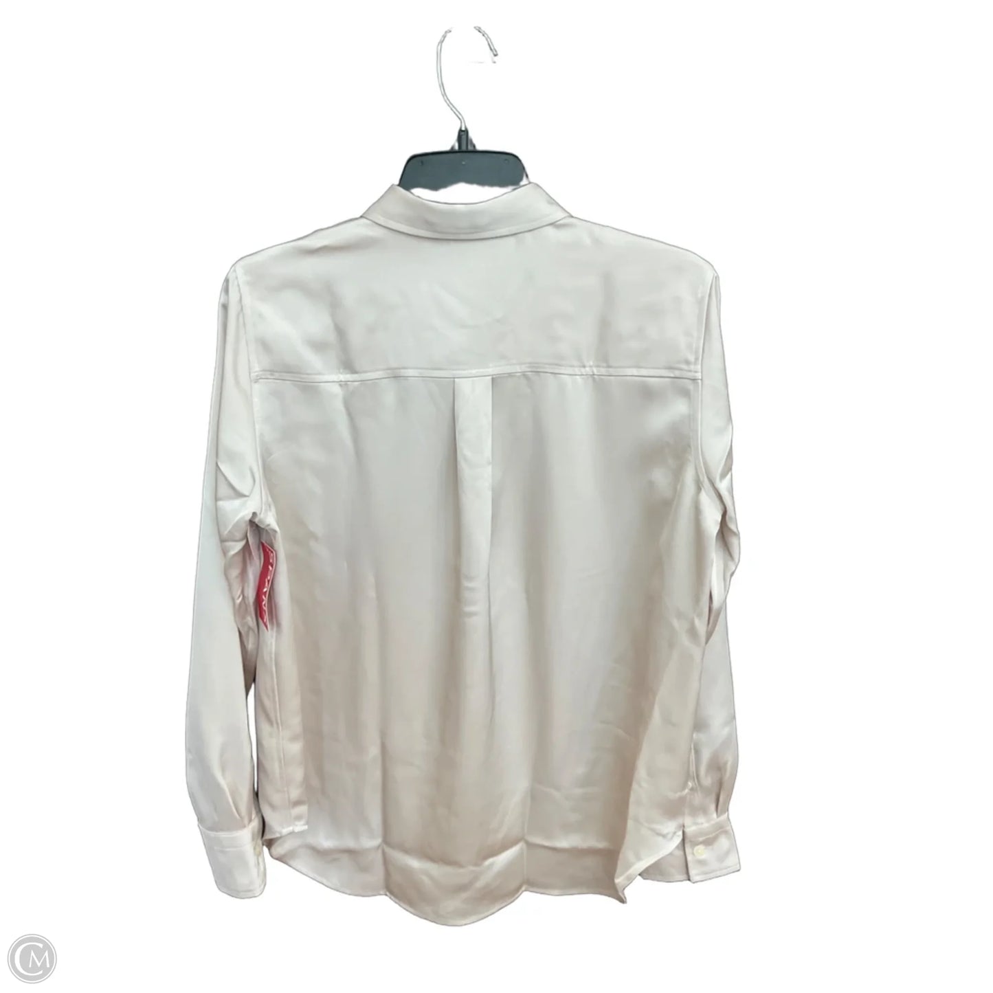 Blouse Long Sleeve By Spanx In Cream, Size: S