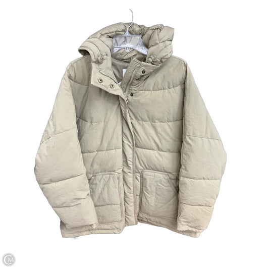 Coat Puffer & Quilted By Madewell In Tan, Size: 1x