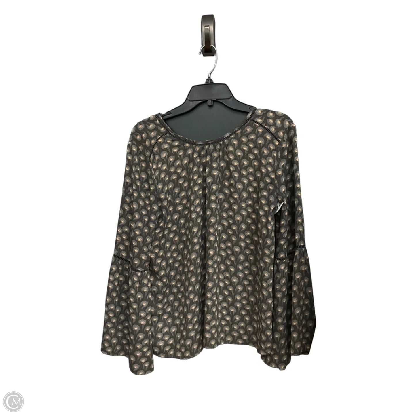 Top Long Sleeve By Loft In Grey, Size: S