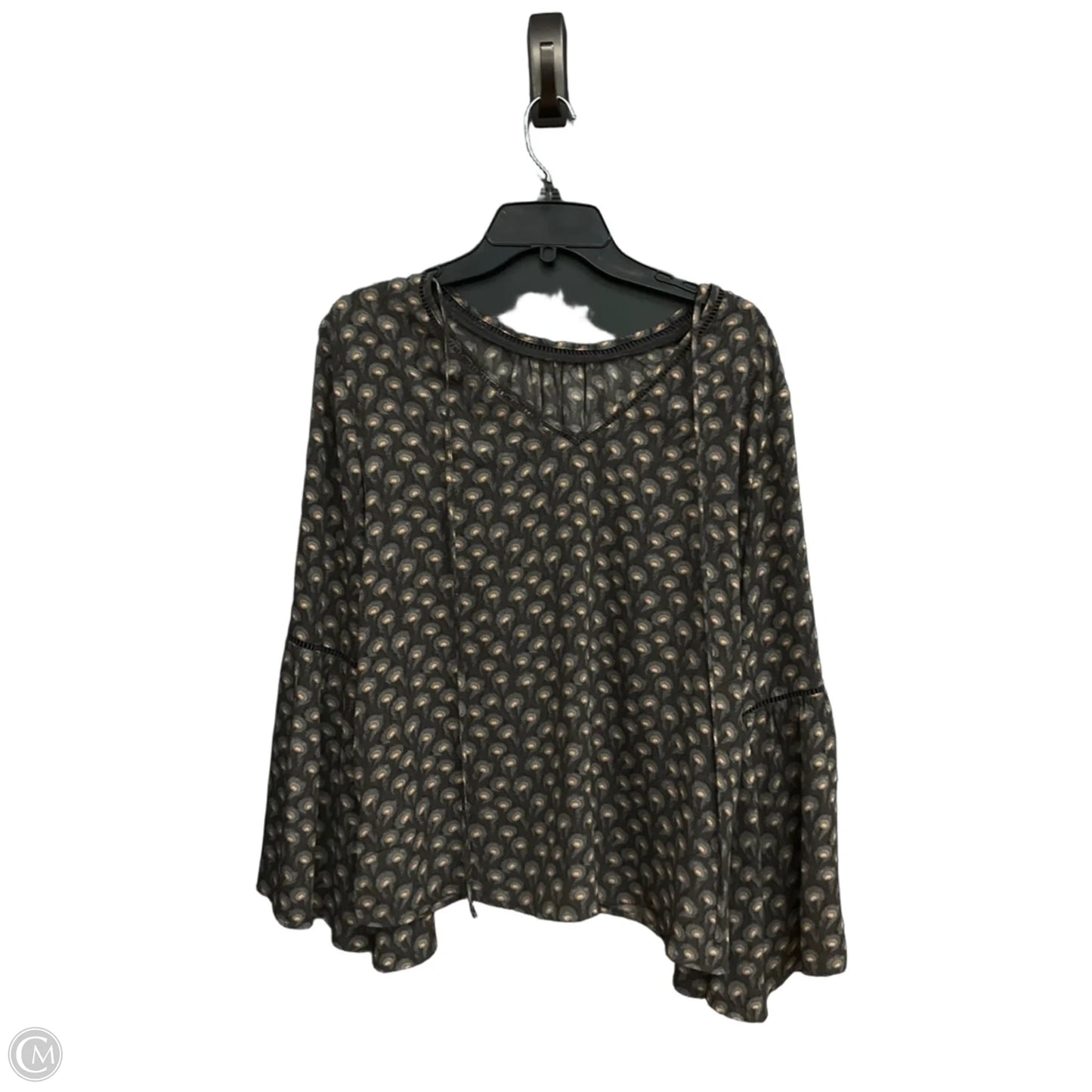 Top Long Sleeve By Loft In Grey, Size: S