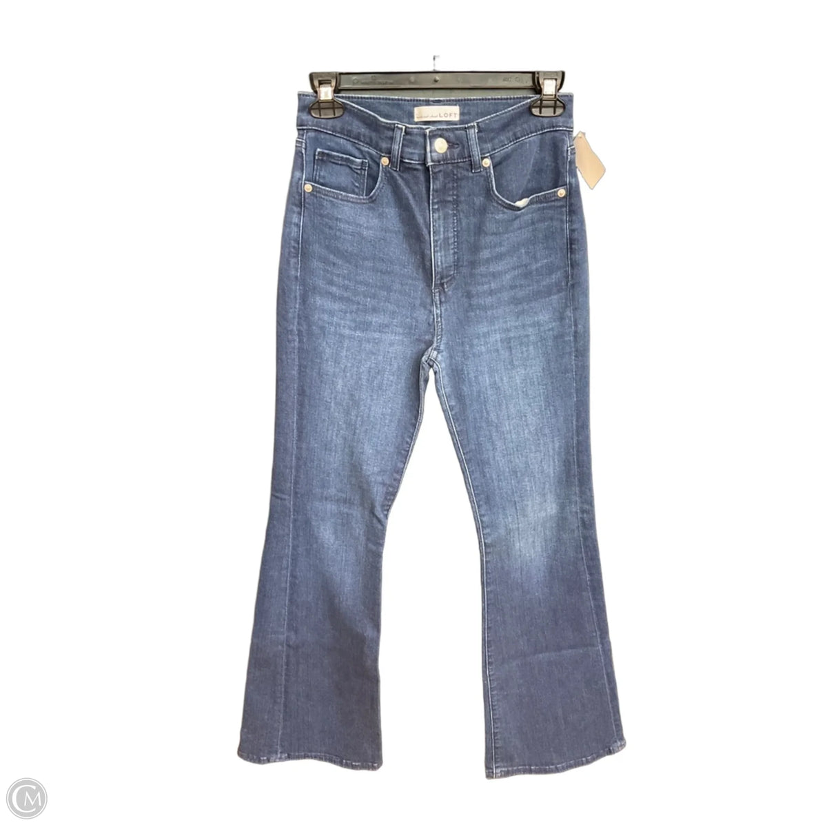 Jeans Flared By Loft In Blue Denim, Size: 2