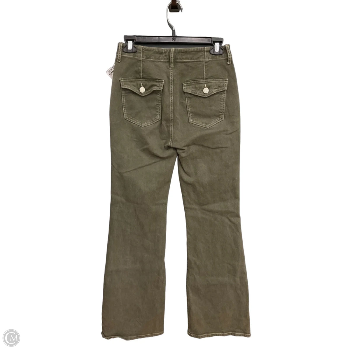 Jeans Flared By Loft In Green, Size: 0
