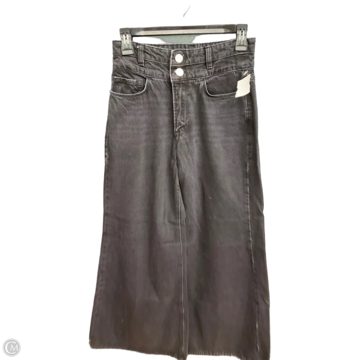 Jeans Cropped By Frame In Black, Size: 0