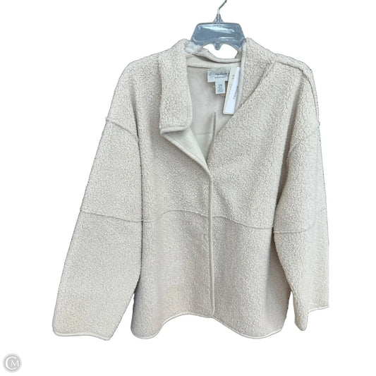 Coat Faux Fur & Sherpa By Tommy Bahama In Cream, Size: L