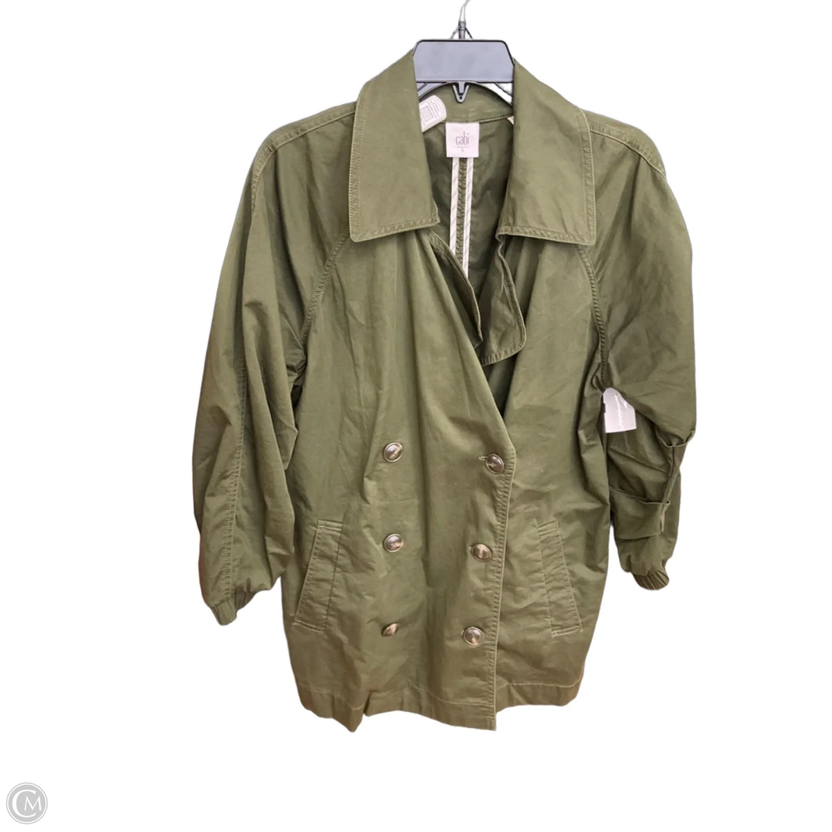 Jacket Utility By Cabi In Green, Size: S