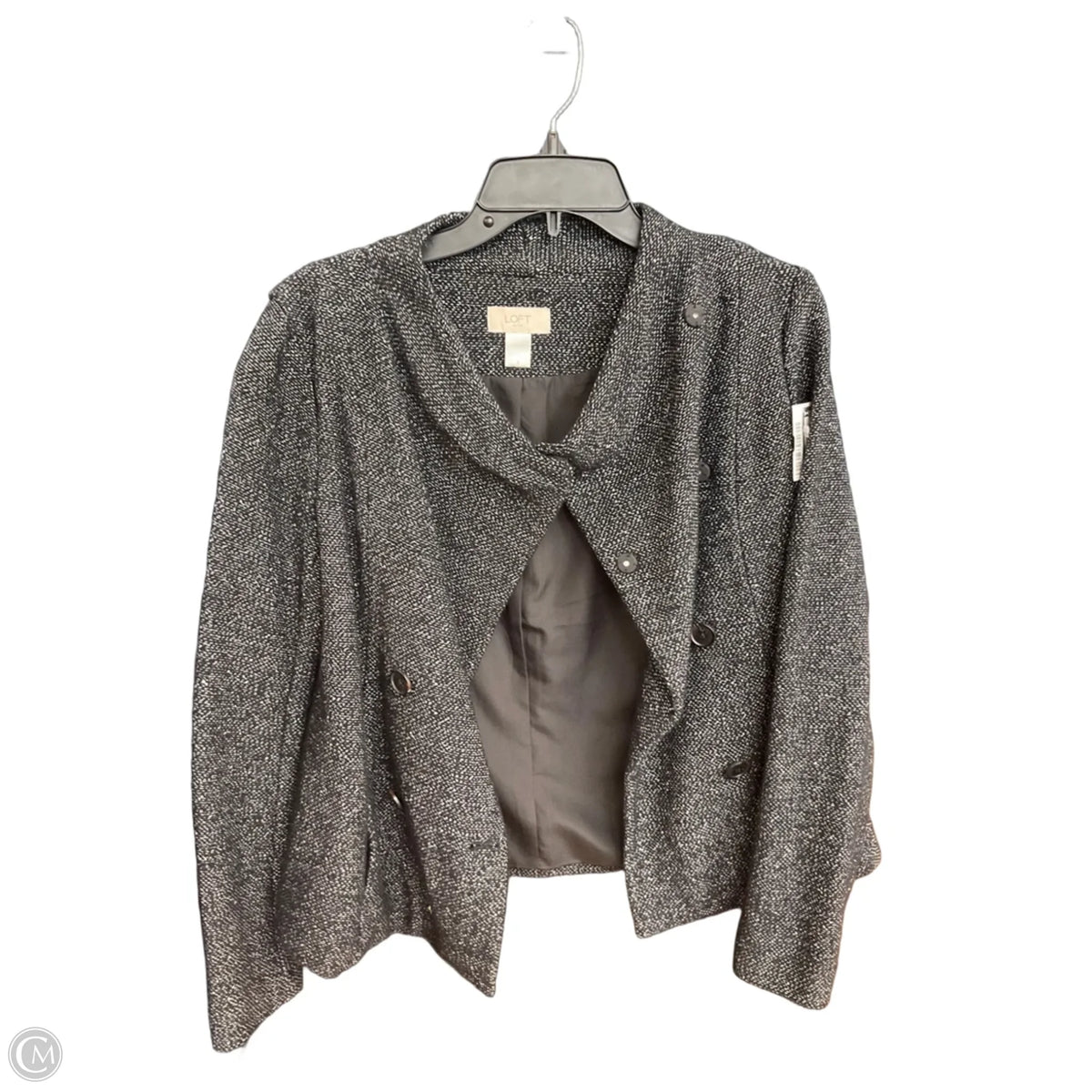 Jacket Fleece By Loft In Black, Size: S