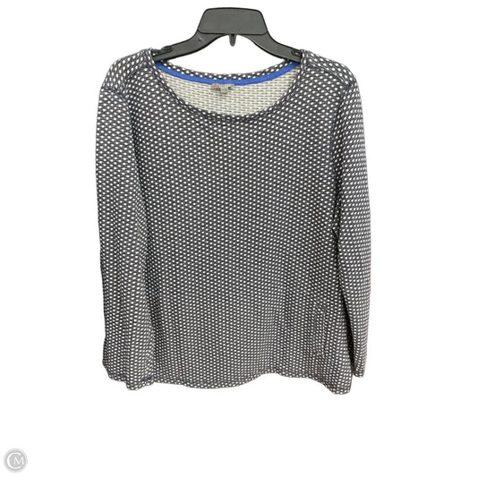 Top Long Sleeve By Talbots In Polkadot Pattern, Size: Xl