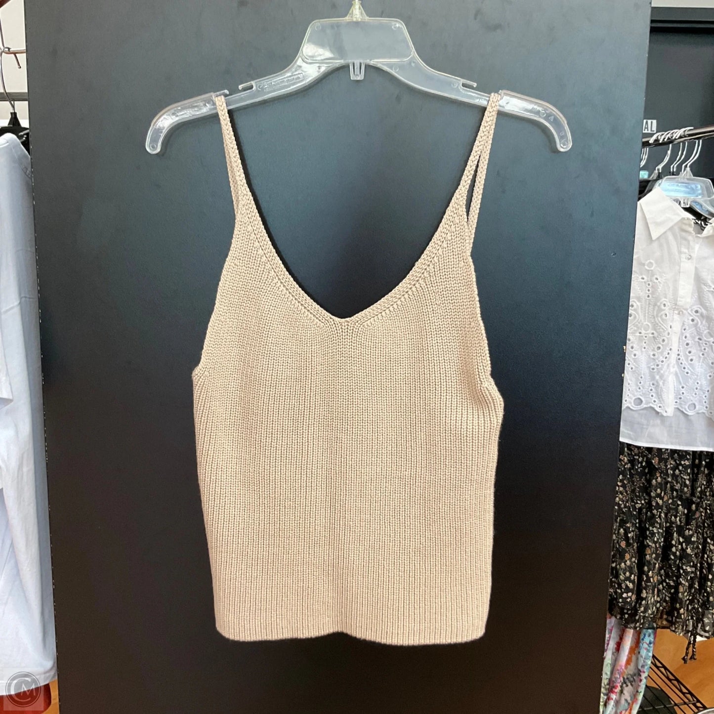 Top Sleeveless By Mod Ref In Beige, Size: M