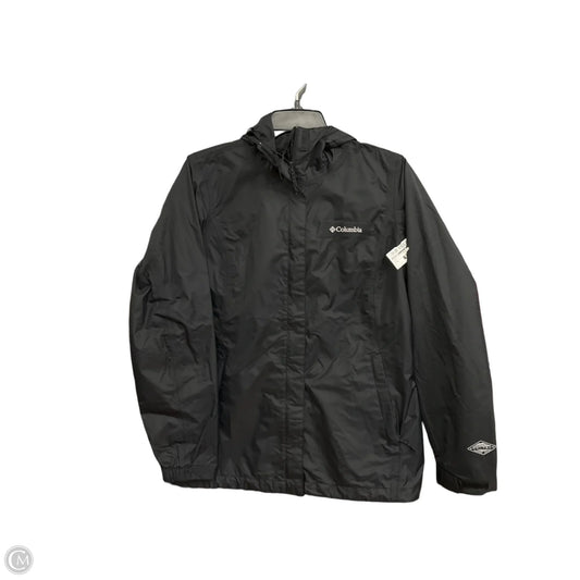 Jacket Windbreaker By Columbia In Black, Size: M