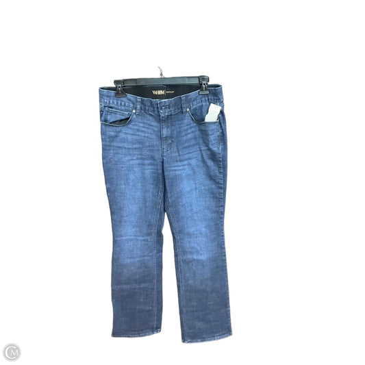 Jeans Straight By White House Black Market In Blue Denim, Size: 8