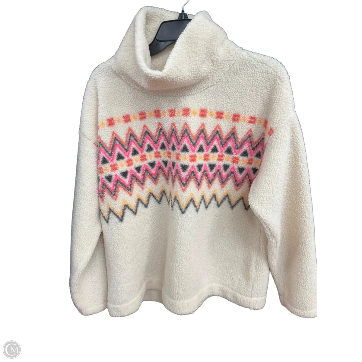 Sweatshirt Collar By Loft In Cream, Size: M