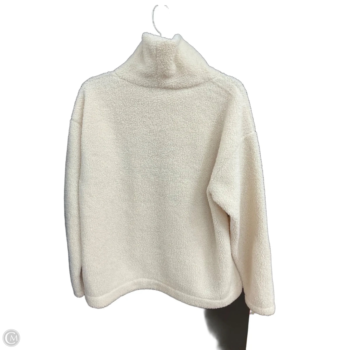Sweatshirt Collar By Loft In Cream, Size: M