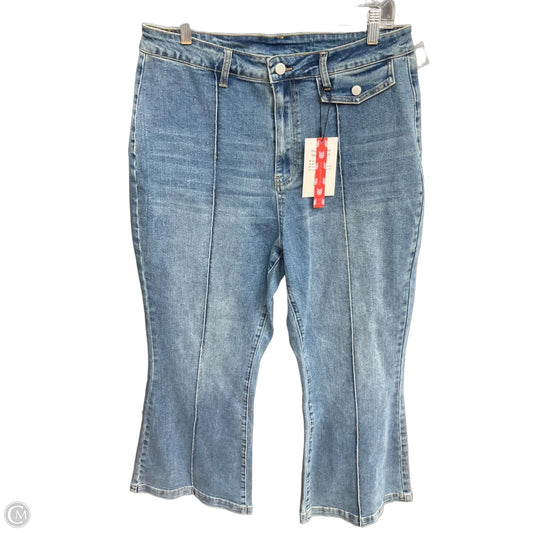 Jeans Boot Cut By Cider In Blue Denim, Size: 18