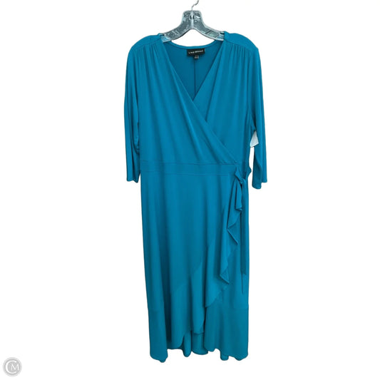 Dress Casual Maxi By Lane Bryant In Blue, Size: Xl