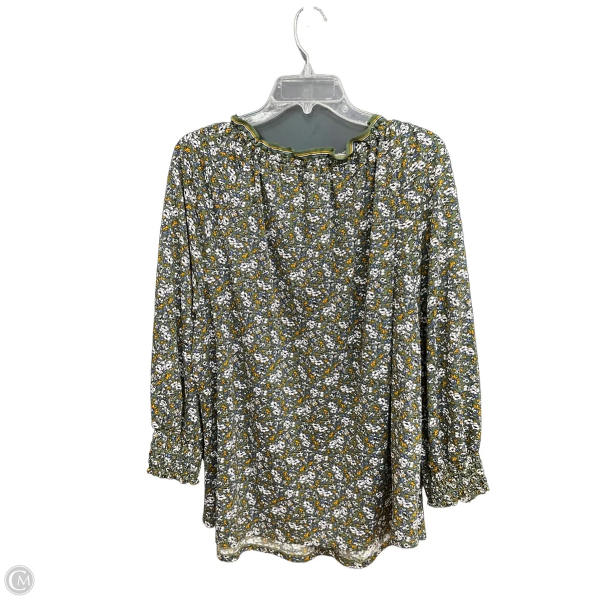 Top Long Sleeve By Max Studio In Green, Size: 1x