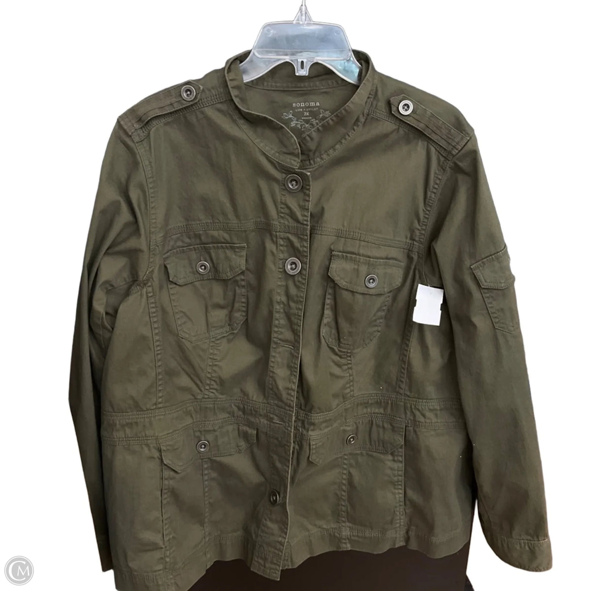 Jacket Utility By Sonoma In Green, Size: 2x