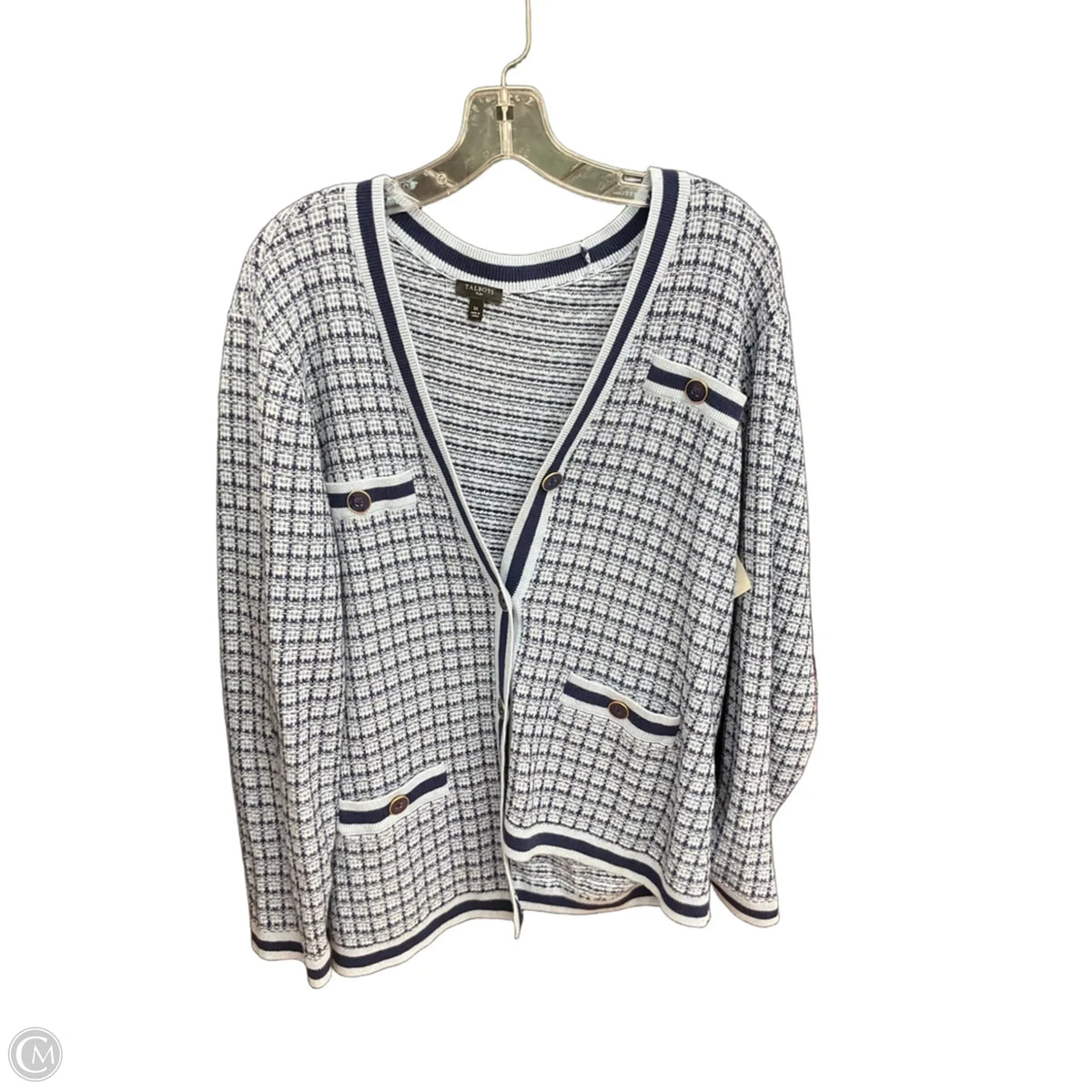 Cardigan By Talbots In Blue, Size: 1x