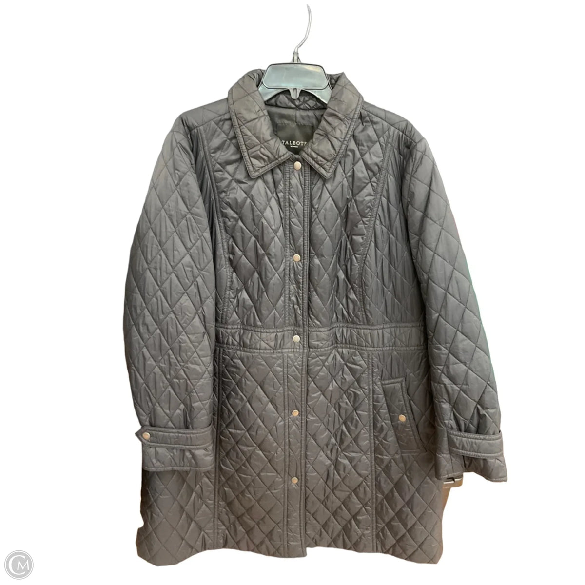 Coat Puffer & Quilted By Talbots In Black, Size: 1x