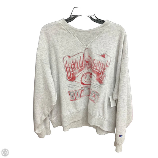 Sweatshirt Crewneck By Champion In Grey, Size: 2x