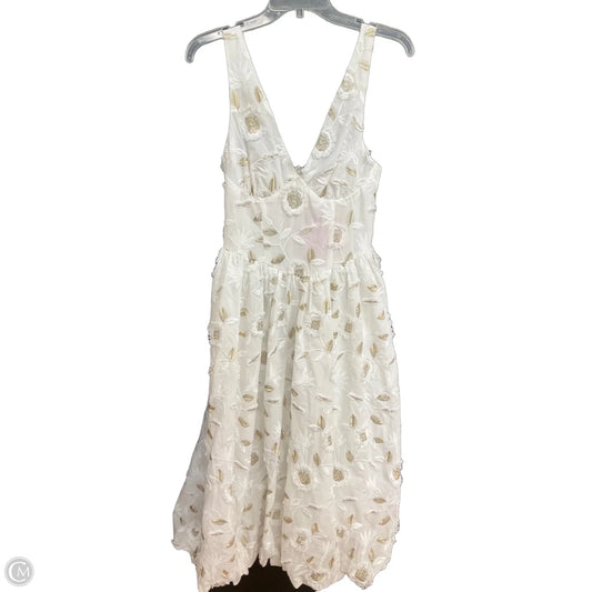 Dress Casual Midi By Main Strip In White, Size: M