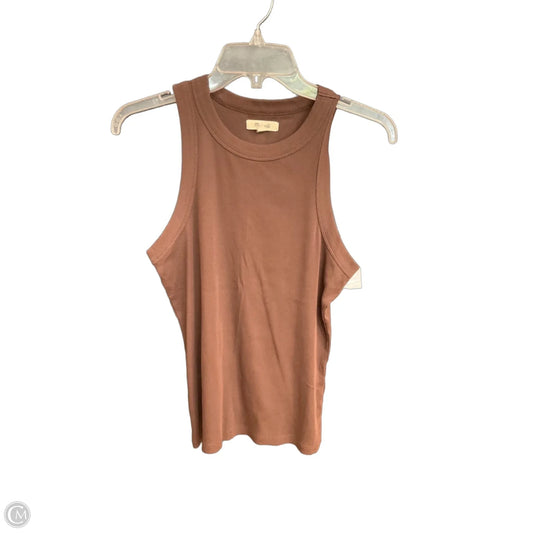 Top Sleeveless By Madewell In Brown, Size: M