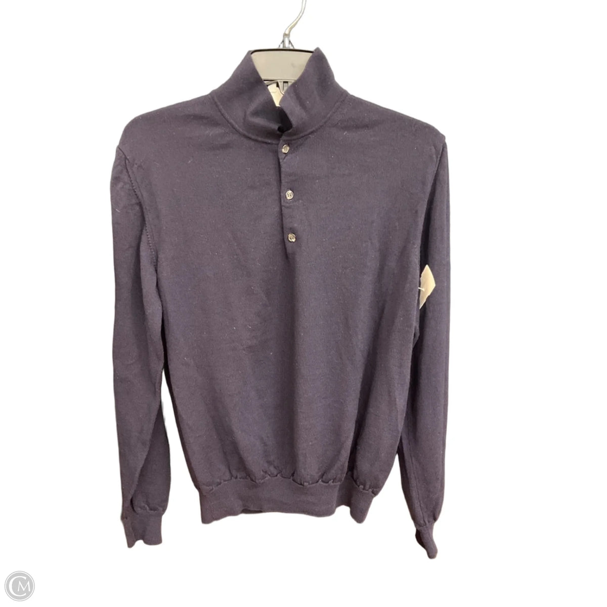Top Long Sleeve By Cmc In Blue, Size: L