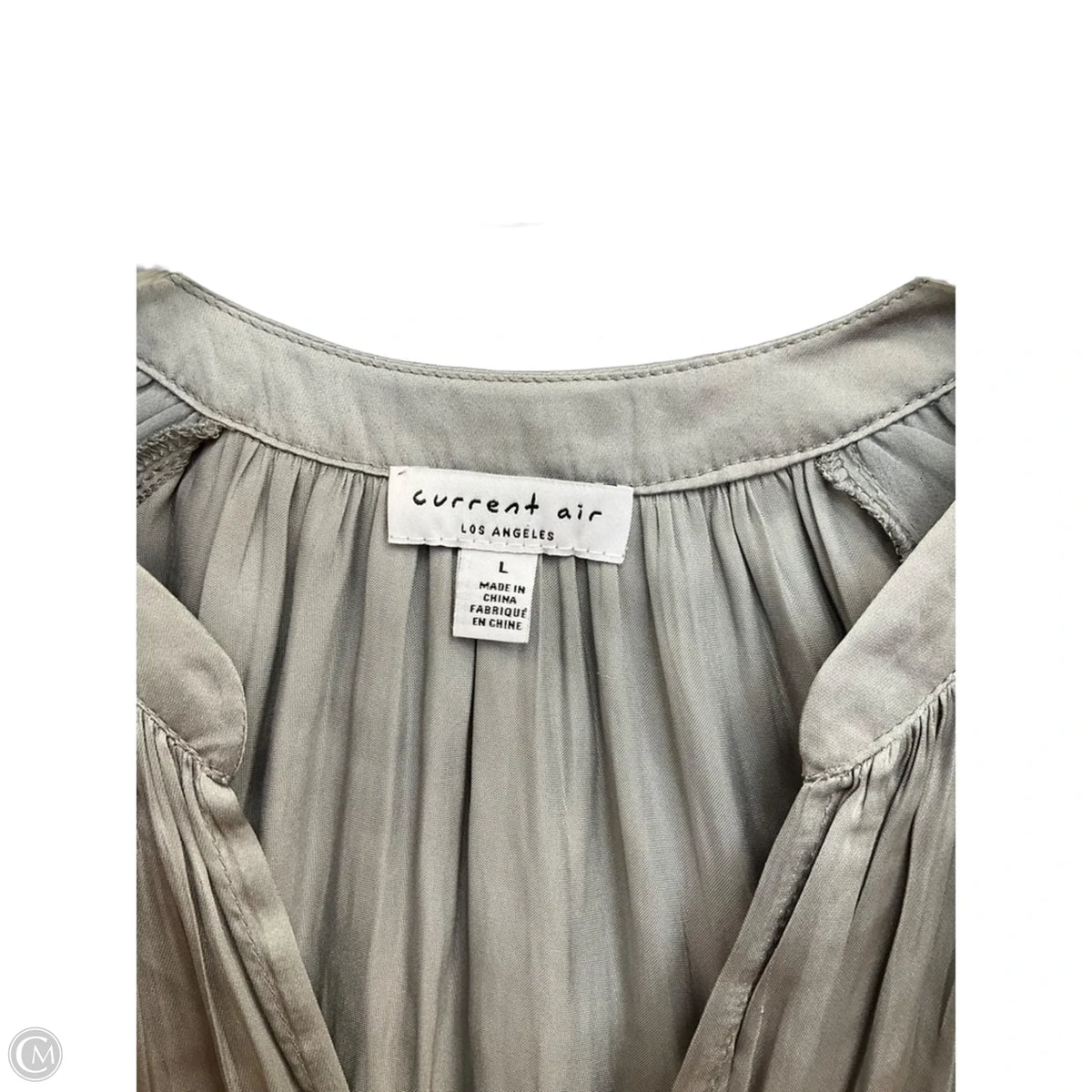 Top Long Sleeve By Current Air In Grey, Size: L